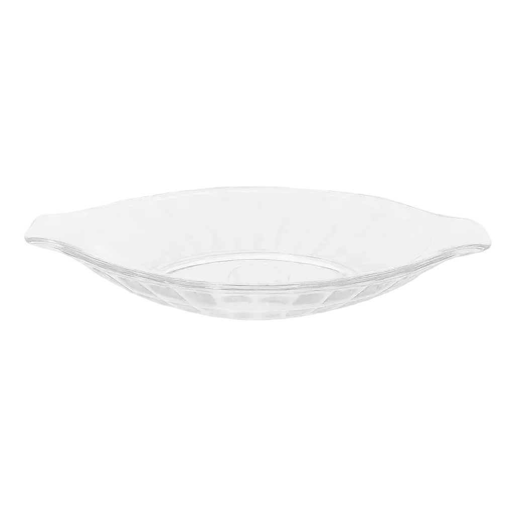 Vintage Crystal Banana Split Dessert Plates Set of 3 - Elegant Tableware - Gomix Brands Outlet